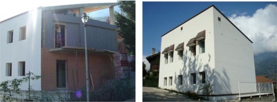 REALIZZAZIONE DI VILLETTA IN CLASSE &quot;A&quot; NEL COMUNE DI BRISSOGNE (AO) - REALISATION D'HABITATION EN CLASSE ENERGETIQUE &quot;A&quot; DANS LA COMMUNE DE BRISSOGNE (AO).