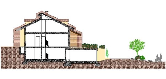 REALIZZAZIONE DI VILLA QUADRIFAMILIARE NEL COMUNE DI ASTI (AT) - REALISATION DE BATIMENTS QUADRIFAMILIAL DANS LA COMMUNE DE ASTI (AT).