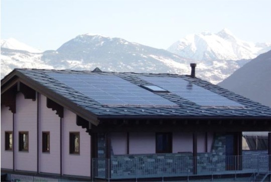 Realizzazione di impianto fotovoltaico 7,6 KWp nel Comune di Chambave