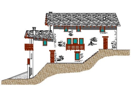 REALIZZAZIONE DI EDIFICIO BIFAMILIARE NEL COMUNE DI NUS (AO) - REALISATION DE BATIMENT BIFAMILIAL DANS LA COMMUNE DE NUS (AO).